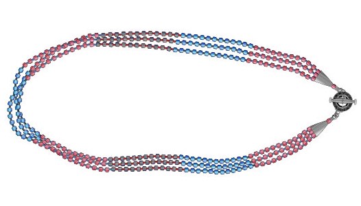 Triangle Caravan Necklace Instructions
